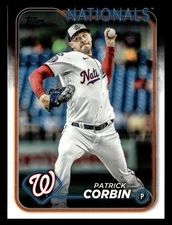 Patrick Corbin 2024 Topps #236 Washington Nationals FREE SHIPPING