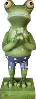 Dekofigur Frosch Stehend 43 Cm Bunt Dekofigur
