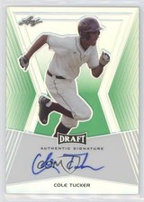 2014 Leaf Metal Draft Green Prismatic 10/10 Cole Tucker #BA-CT1 Auto 2a9