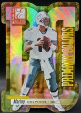 2001 Donruss Elite Primary Colors GOLD Dan Marino 8/75 Miami Dolphins RARE HOF