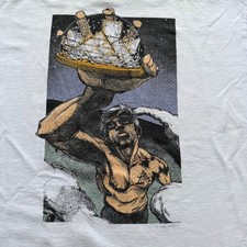 Vintage 1995 Rock And Roll Hall Of Fame Mens Shirt Size XL White 1995 Concert