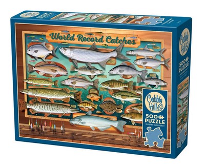 World Record Catches 500 Piece Jigsaw Puzzle Cobble Hill New