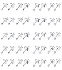 10-20 Pairs 20G 2Mm Tiny Stud Earrings 316L Stainless Steel Small CZ Ball