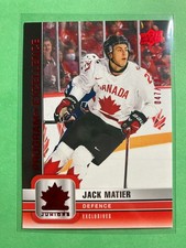 2023-24 Upper Deck Team Canada Juniors Exclusives #107 Jack Matier POE 047/100