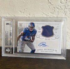 2014 Panini National Treasures Odell Beckham Jr  RC Auto NY Giants Dolphins  /49