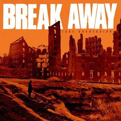 LP Break Away Face Aggression ORANGE VINYL, INSERT NEAR MINT React! Records