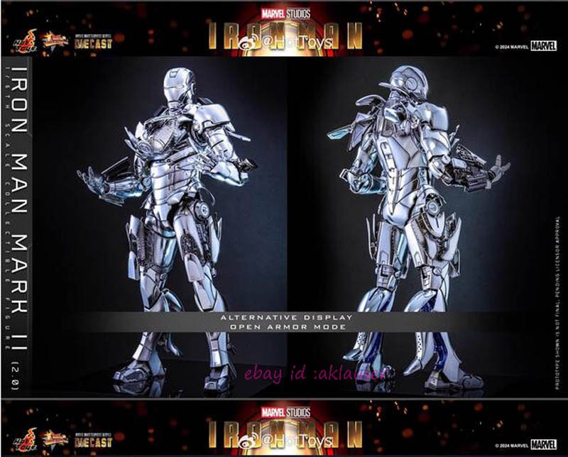 Hot Toys 1/6 Mms733d59 Iron Man Mark 2 Ii (2.0) Action Figure In