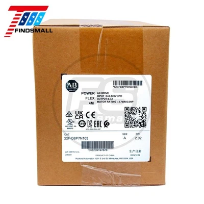 2024 New Sealed Allen Bradley 22F-D8P7N103 PowerFlex 4M-3.7 kW 5HP AC Drive