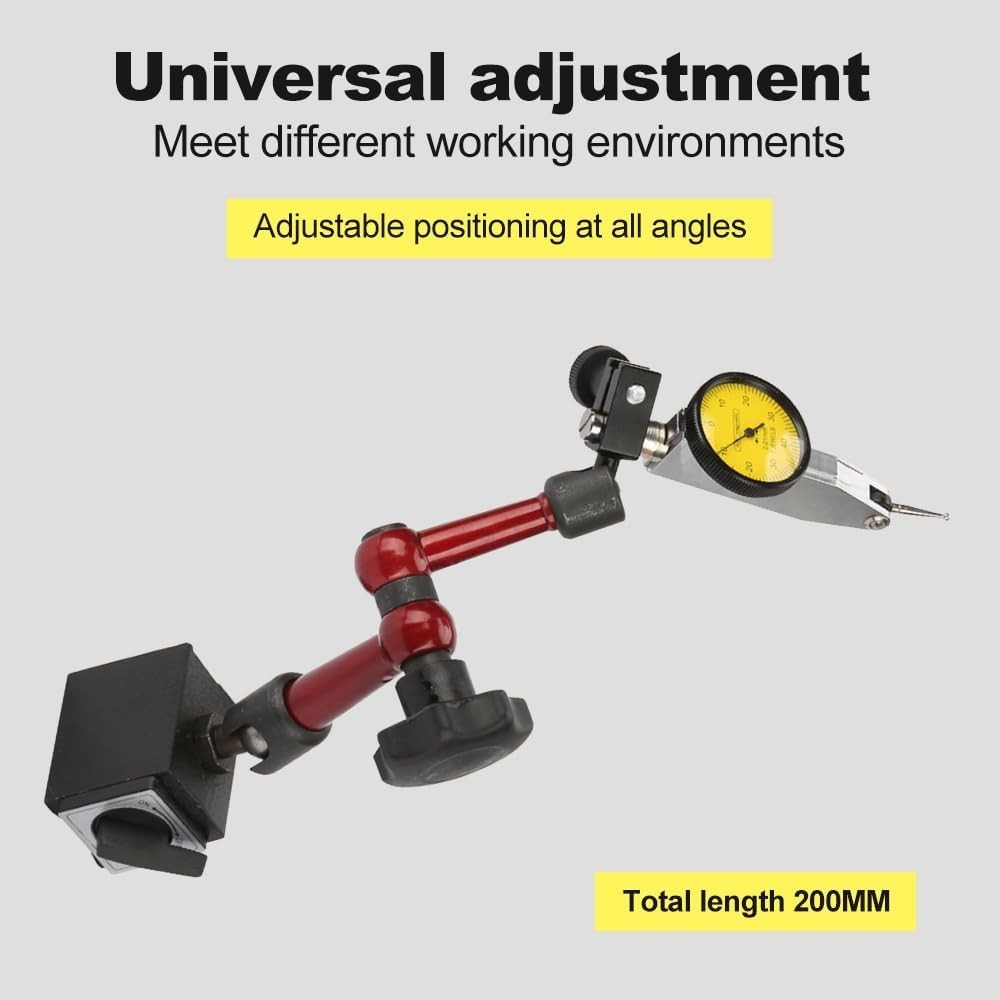 Indicateur de test cadran jauge anti-vibration avec lecture micrométrique fluide - 4