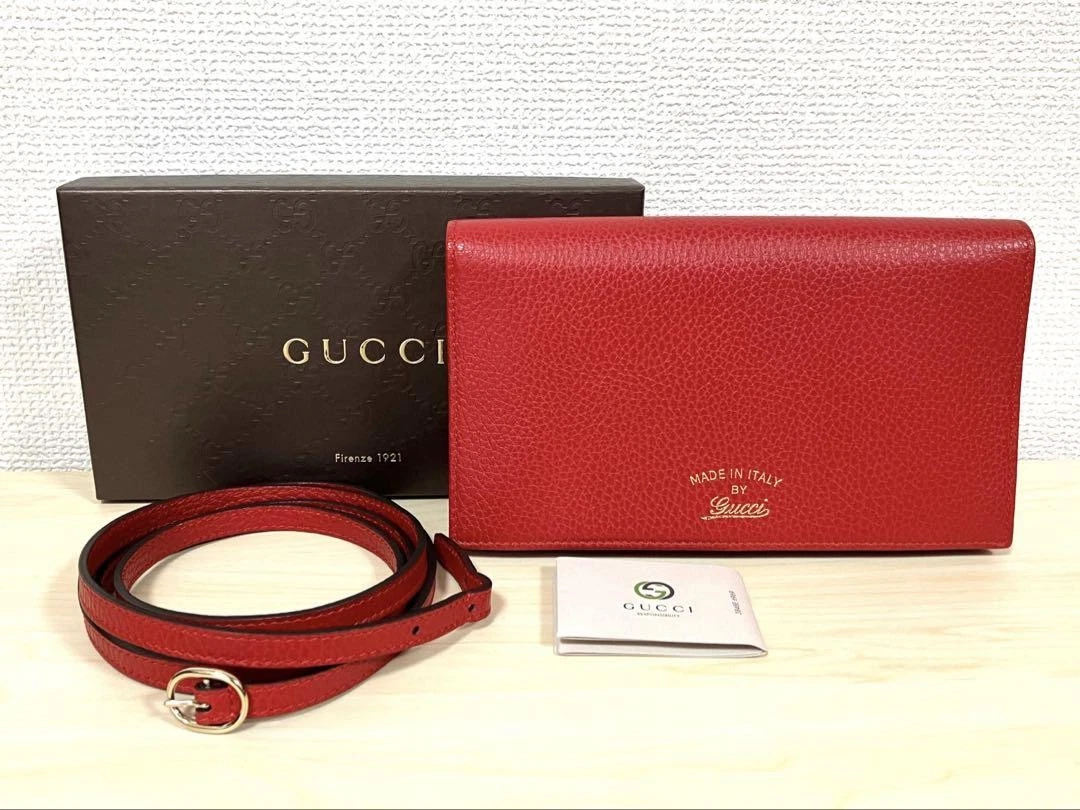 Sac à bandoulière portefeuille rouge GUCCI