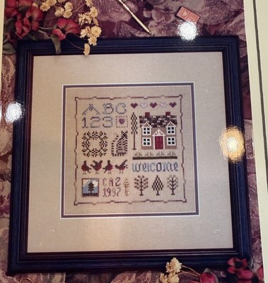 The Drawn Thread Welcome Spot Sampler with beads and charms - OOP