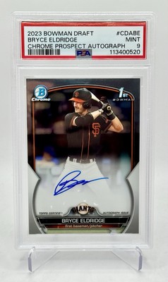Bryce Eldridge 2023 Bowman Draft Chrome 1st Auto RC #CDA-BE - PSA 9 Mint