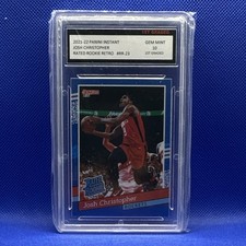 Panini 2021-22 Instant Rated Rookie Retro Josh Christopher RR-23 Rockets /2502