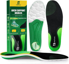 Supercritical Foam Insoles for Men Women, Arch Support Orthotics for Plantar Fas