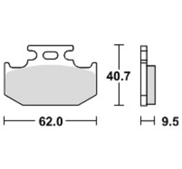 Trw Brake Pads MCB625RSI Fits Kawasaki KX KLX Suzuki DR RM RMX Rear