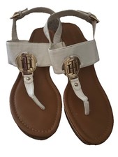 Tommy HilfigerTwmanne White Leather Cork Wedg...