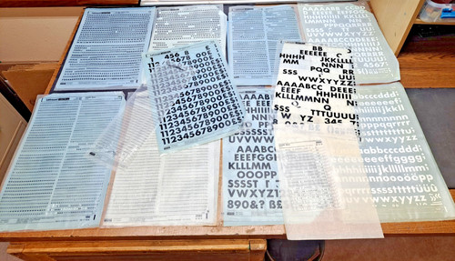 10+- C-THRU Graphics Rub-On Dry Transfer Letters, etc.  Letraset,  other