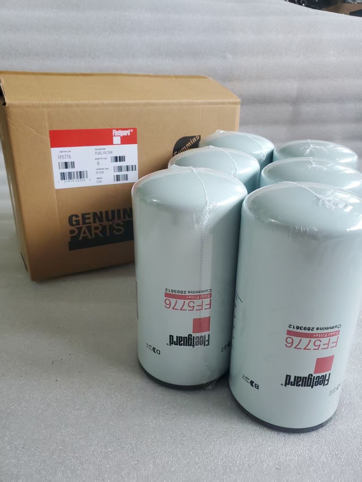 6PCS Fleetguard FF5776 Fuel Filter FF-5776 For Cummins 2893612 NEW