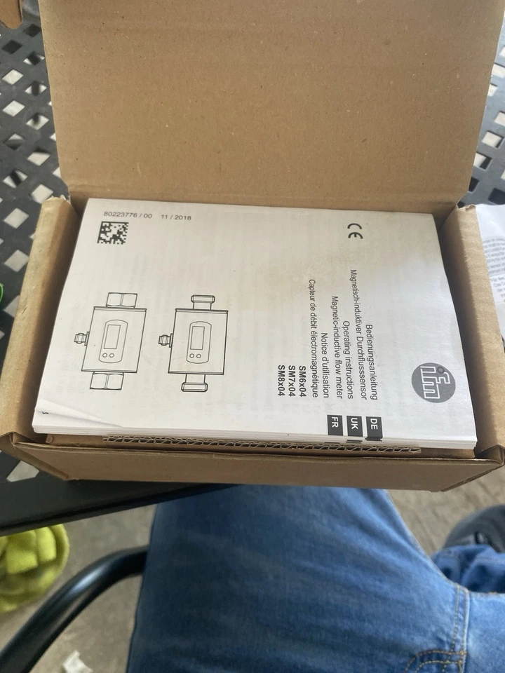 IFM Efector SM6004 Electronic Magnetic Flow Meter 25 L/Min NEW - Image 3 of 4