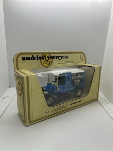 MATCHBOX MODELS OF YESTERYEAR 1:35 1912 FORD MODEL T - CEREBOS TABLE SALT - Foto 2 di 5