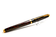 PARKER 75 LACQUE FINISH FOUNTAIN PEN  18K MEDIUM OBLIQUE ITALIC NIB  RARE
