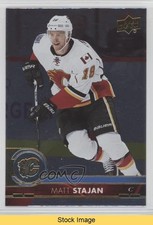 2017-18 Upper Deck Silver Foil Matt Stajan #25 READ 1j9q