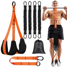Pull Up Assistance Bands 65-260lbs, 4 Heavy Duty Pull Up Resistance Bands wit...