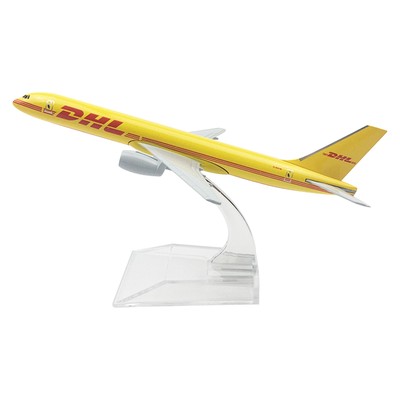 16cm DHL B757 Cargo Airplane Model 1:400 Alloy Simulation Aircraft Ornaments E