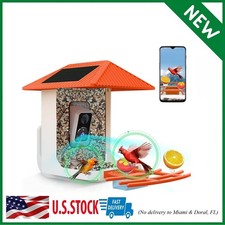 2.5K Smart Bird Feeder with Camera with AI Identify 10000 Birds Species, 2.4Ghz