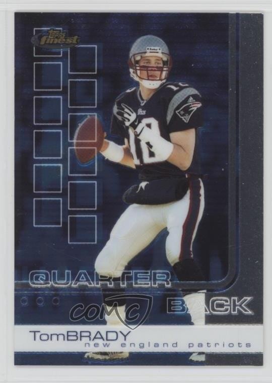 2002 Topps Finest Tom Brady #50 0p4c