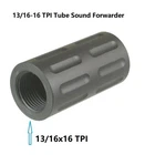 Aluminum Black Anodized 13/16'x16 TPI Threaded Muzzle Brake Tube Sound Forwarder