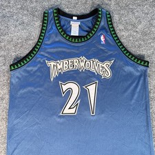 VTG Kevin Garnett Minnesota Timberwolves Reebok Authentic Jersey Men 48 XL NBA