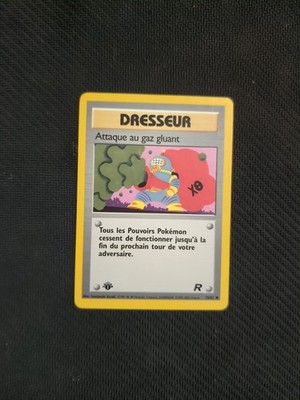 Attaque Au Gaz Gluant 1st Edition Rocket French Pokemon Card
