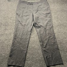 Versace Classic Mens Pinstripe Wool Dress Pants Grey Blue Size IT 56 US 40 2641