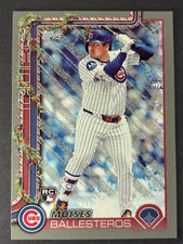 2025 Topps Holiday - Moises Ballesteros #H169 - Grey Holiday Glitter - Cubs (RC)