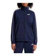 PUMA Women's FZ Tricot Track Jacket, Blue, Size Large