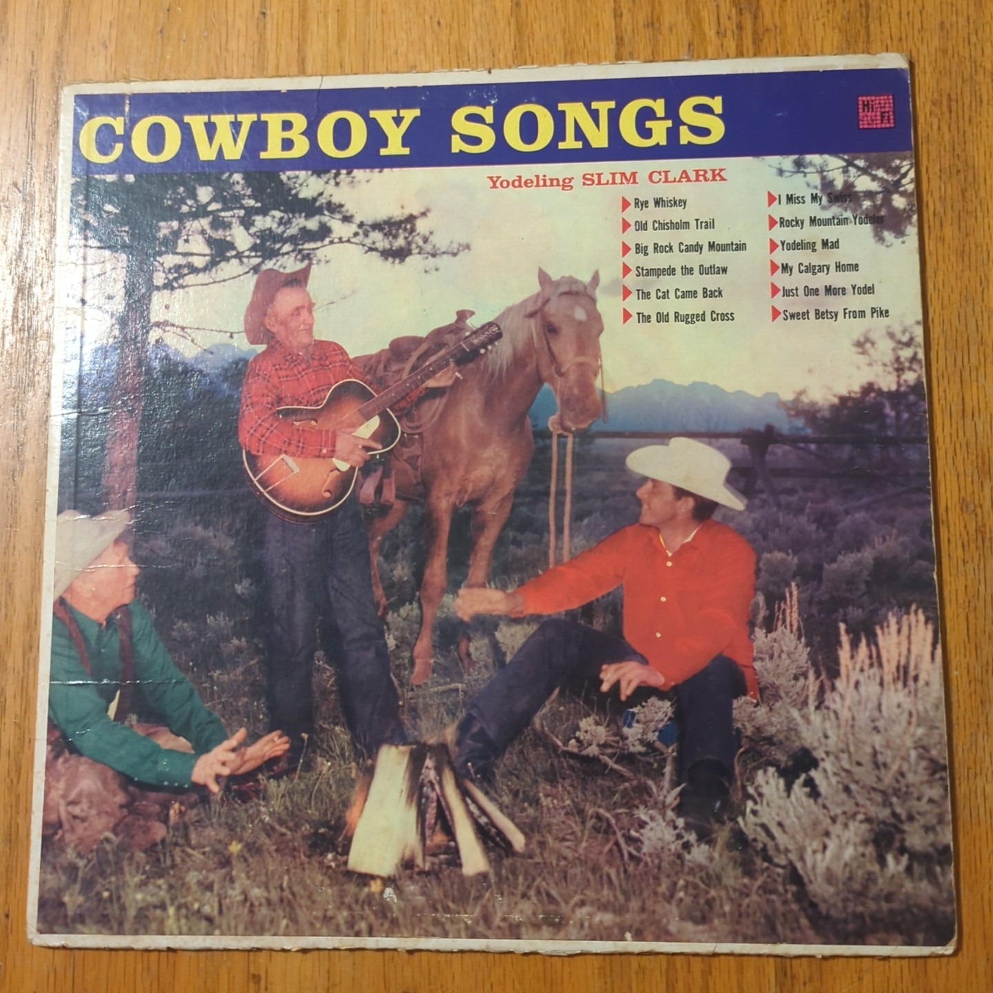 Yodeling Slim Clark•Cowboy Songs Vinyl MS-57•Masterseal