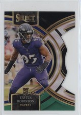 2023 Select Premier Level Black & Green Prizm Die-Cut Tavius Robinson #114 1co7