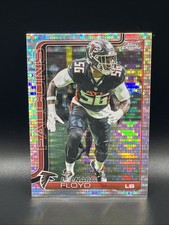 2025 Topps Chrome Football Leonard Floyd #18 Pulsar Refractor Atlanta Falcons
