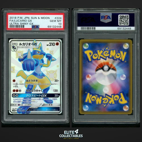 LucarioGX 224/150  - PSA 10 (sm8b - GX Ultra Shiny)