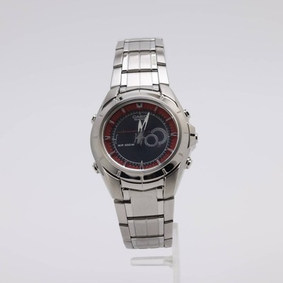 31000276 CASIO EFA 119D 1A4 wristwatch used glass scratches case fog