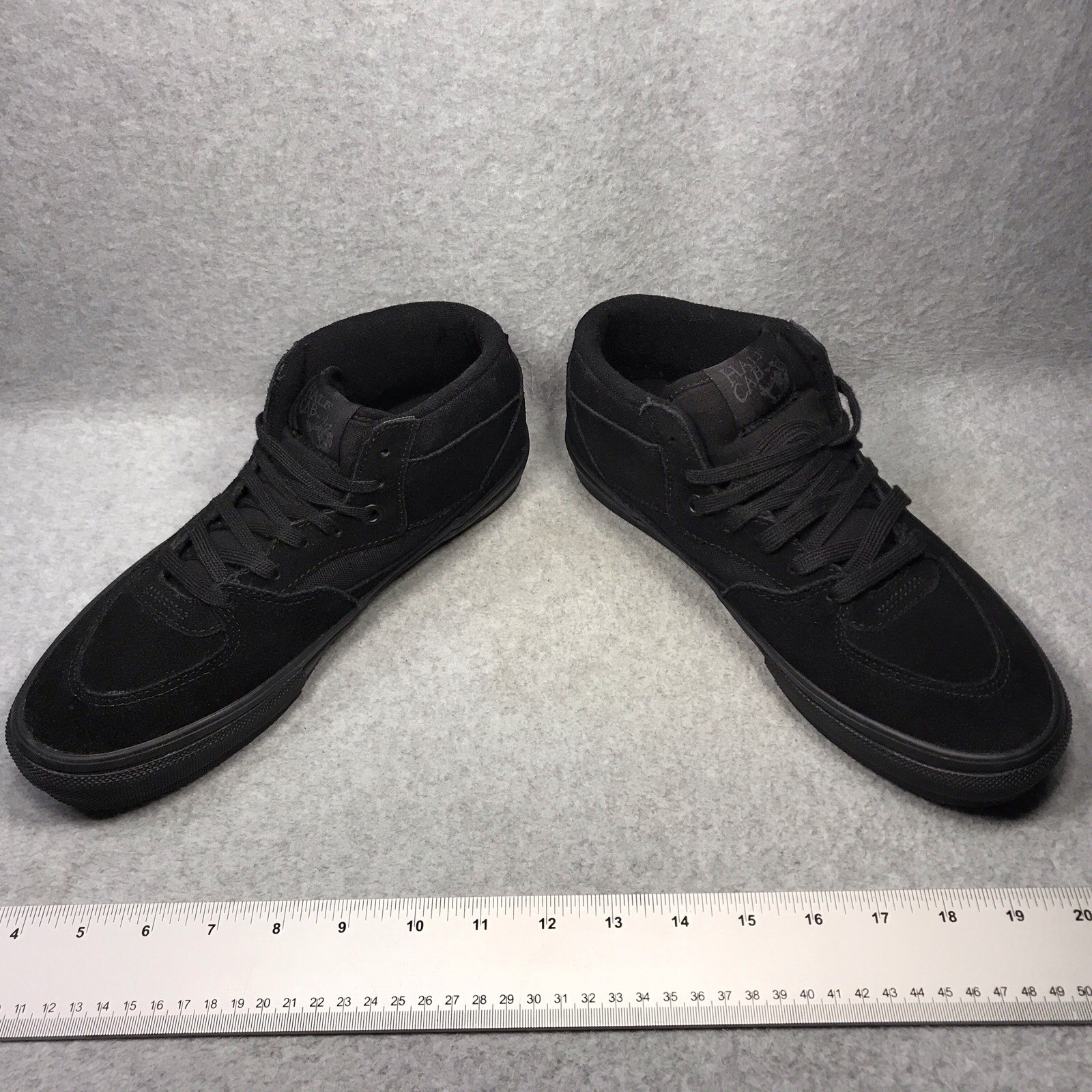 VANS Skateboarding Half Cab Shoes Mens Size 9 Black Suede Pop Cush Retro Durable thumbnail 5