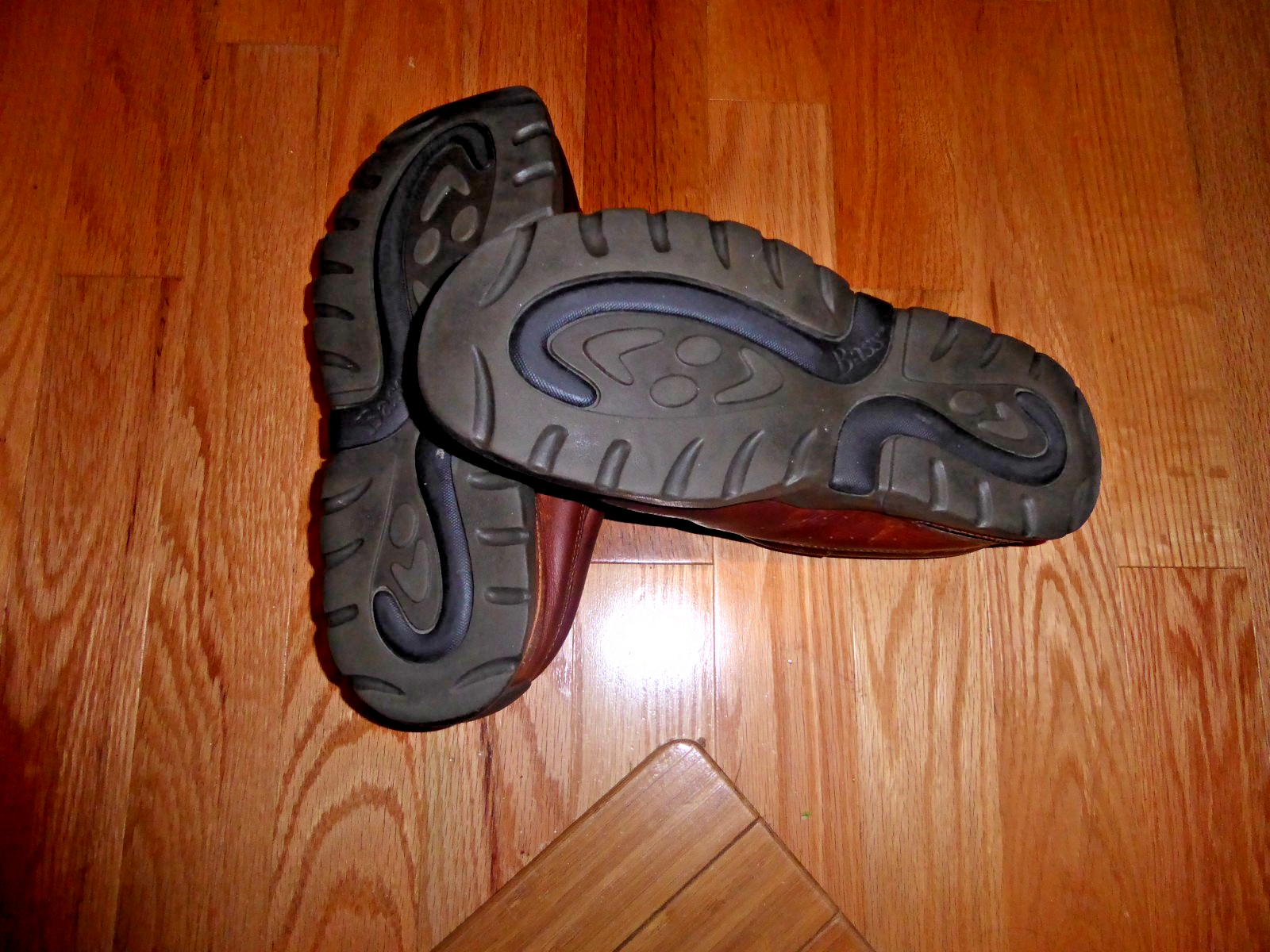 SAOLA G.H. Scarpe uomo Bass & Co. mulo marrone tomaia in pelle suola in gomma taglia 9