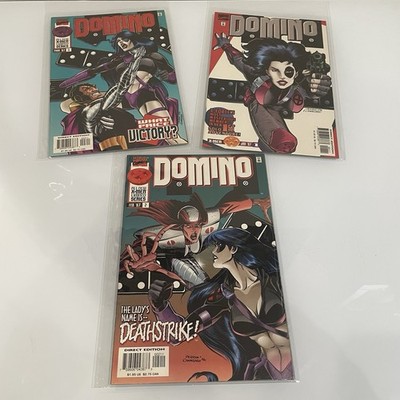 DOMINO #1 2 3 FIRST SOLO SERIES (MARVEL 1997) Complete Set
