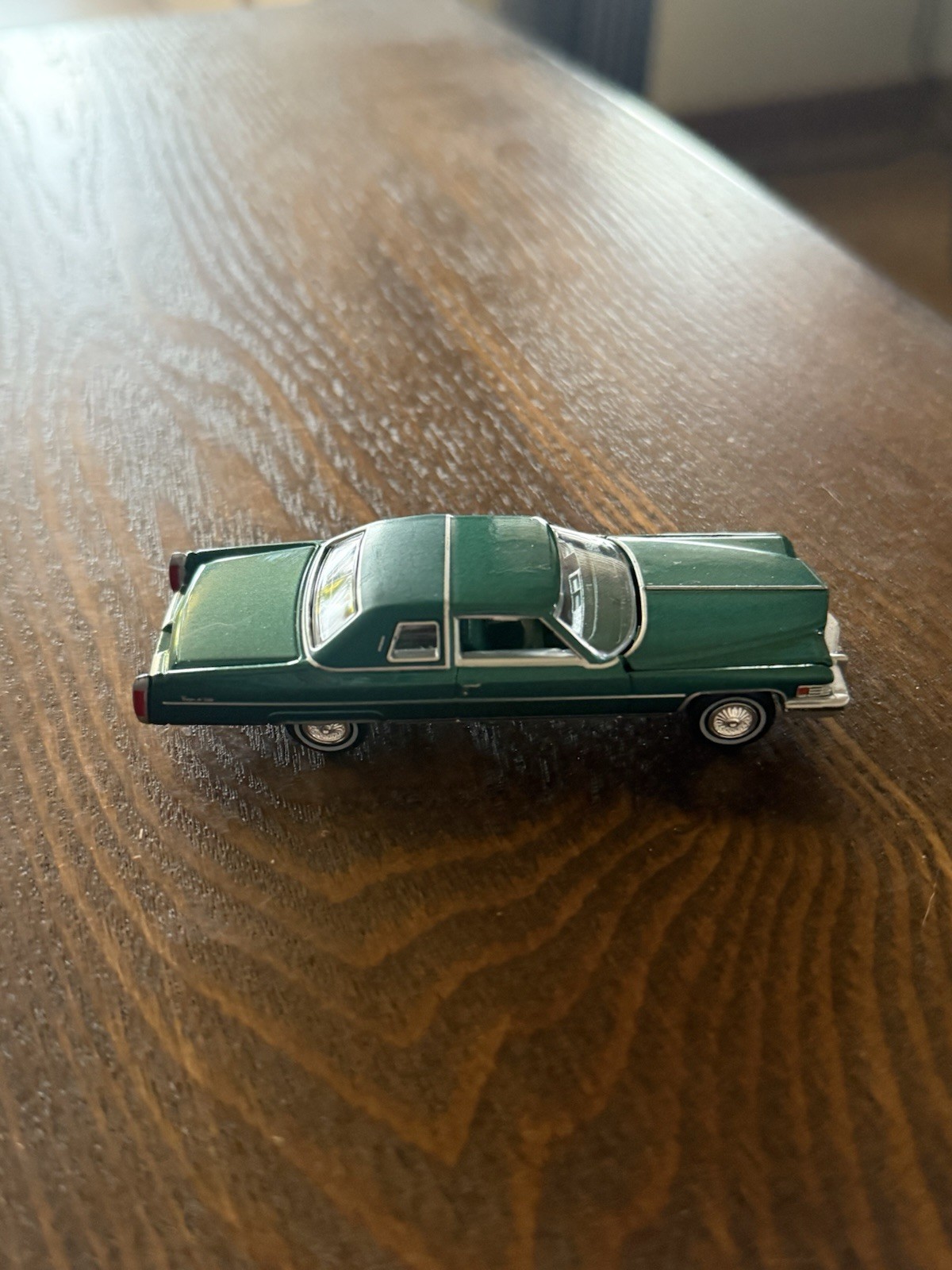 Cadillac, Coupe DeVille, 1975, Mint Green, Luxury Cruisers, Working Hood