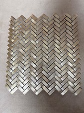 Fired Earth Alchemy Gold Aluminium Mosaic Tiles  Discontinued. 1 Box (11 Sheets)