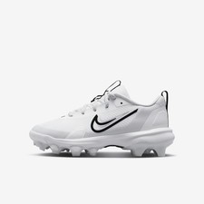 Nike Force Trout 9 Pro MCS Big Kids' Baseball Cleats (White/Pure Platinum/Black)
