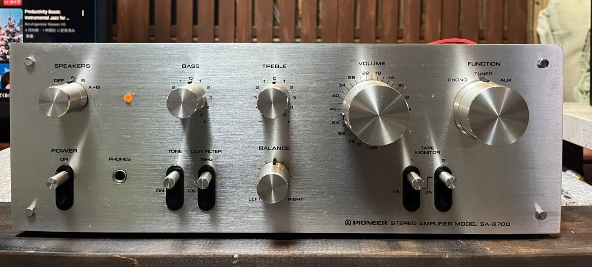Pioneer SA-6700 Stereo Integrated Amplifier AC100V 50Hz/60Hz Audio