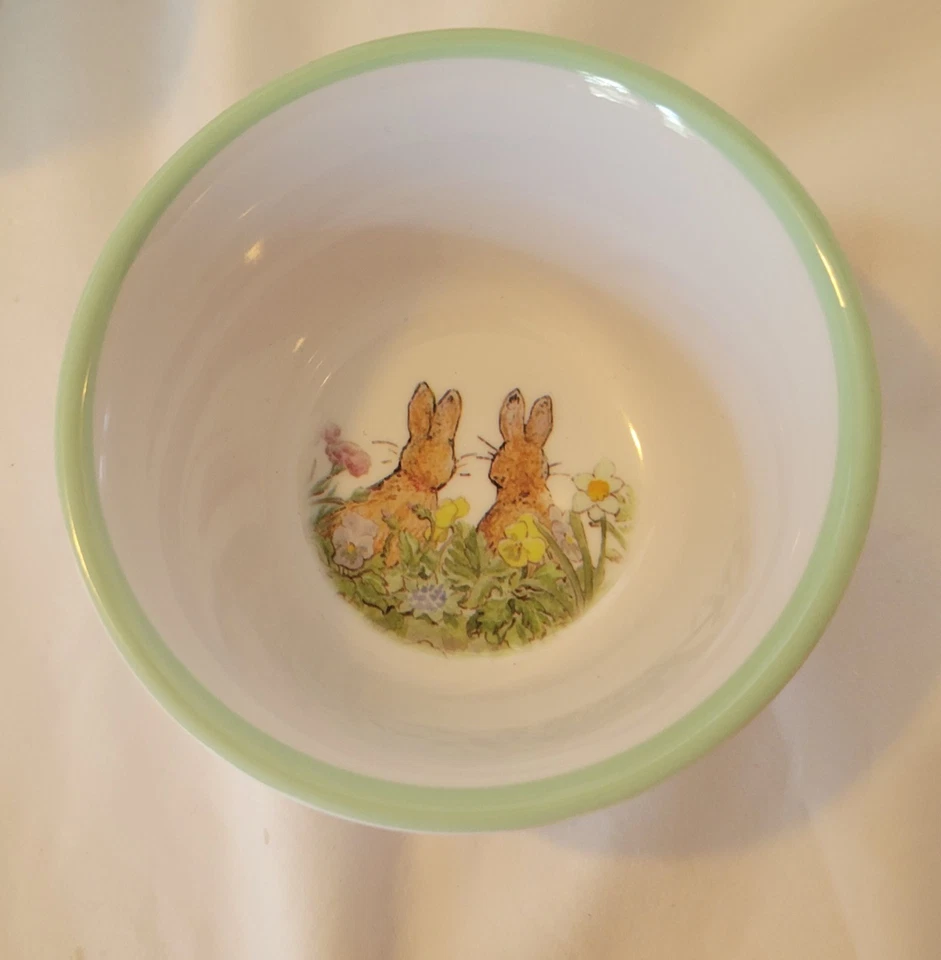 JUEGO DE ALIMENTACIÓN PARA VIVERO PETER RABBIT de Pottery Barn Beatrix Potter cuenco plato taza Foto 2 de 4