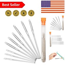 9-Piece Large-Eye Blunt Needles Set - Perfect for Knitting and Crochet Finishing